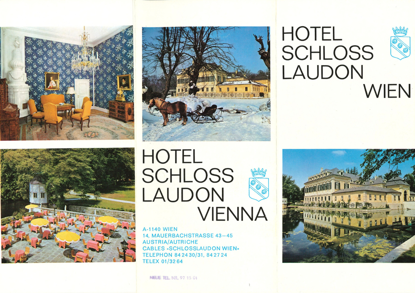 Alter Folder über das Schloss Laudon (1960er Jahre)