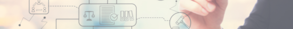 Eine Hand zeichnet verschiedenen Icons in die Luft, die Symbole sind miteinander vernetzt.
